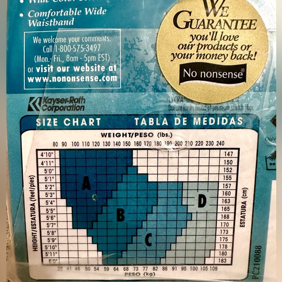 Lot of 3 No Nonsence
Sheer Control Top
Pantyhose SizeB Beige
Mist Sheer Toe 80° - Picture 5 of 7